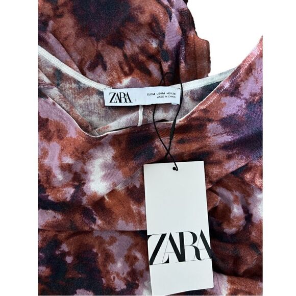 ZARA Knit Tie Dye Dress Size M. - Picture 8 of 9
